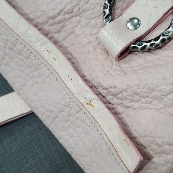 💥50% sale💥Marco Buggiani pink leather foldover handbag #1248 - Picture 4 of 12